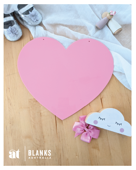 Pink and Blue Acrylic Hearts