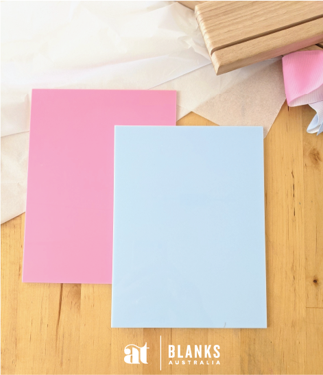 Pink and Blue Acrylic Rectangles – product image 3