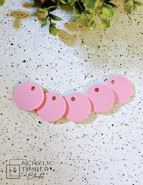 Pastel Acrylic - 30mm key ring - 5 pack – product image 5