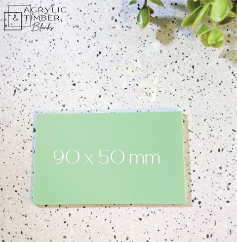 Pastel Acrylic - 90 x 50mm rectangle