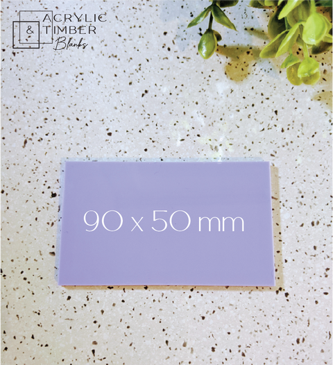 Pastel Acrylic - 90 x 50mm rectangle