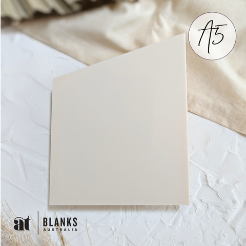 Pointed Rectangle 197 x 149mm (A5) | Nature Range AT Blanks Australia Acrylic blanks for weddings
