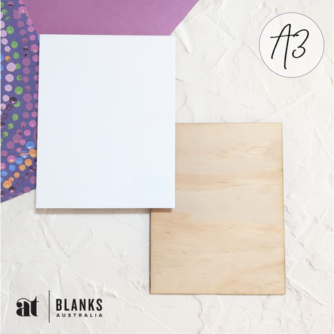 Rectangle 400 x 297mm (A3) | Standard Range AT Blanks Australia Acrylic blanks for weddings
