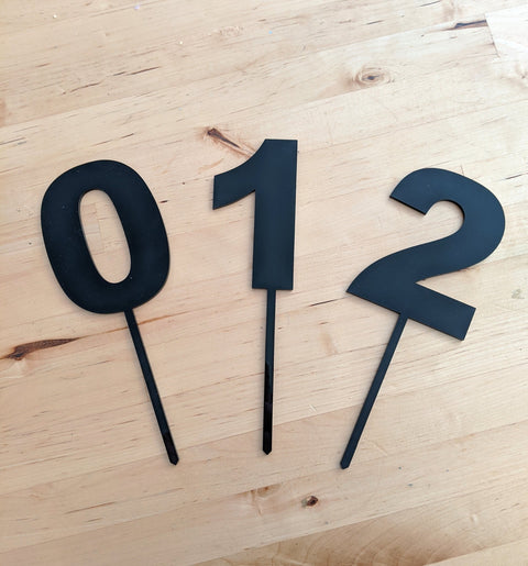 Acrylic Cake Topper - Bold Number - AT Blanks Australia#option1 - #product_vendor - #product_type