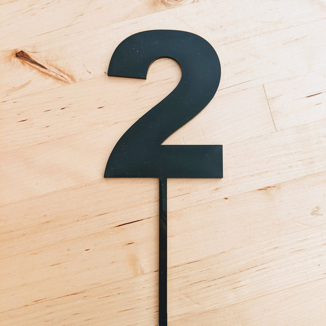 Acrylic Cake Topper Bold Number AT Blanks Australia