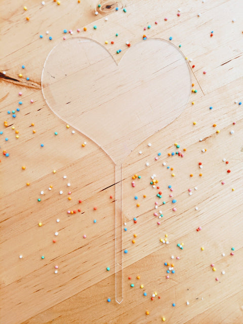 Acrylic Cake Topper - Heart - AT Blanks Australia#option1 - #product_vendor - #product_type