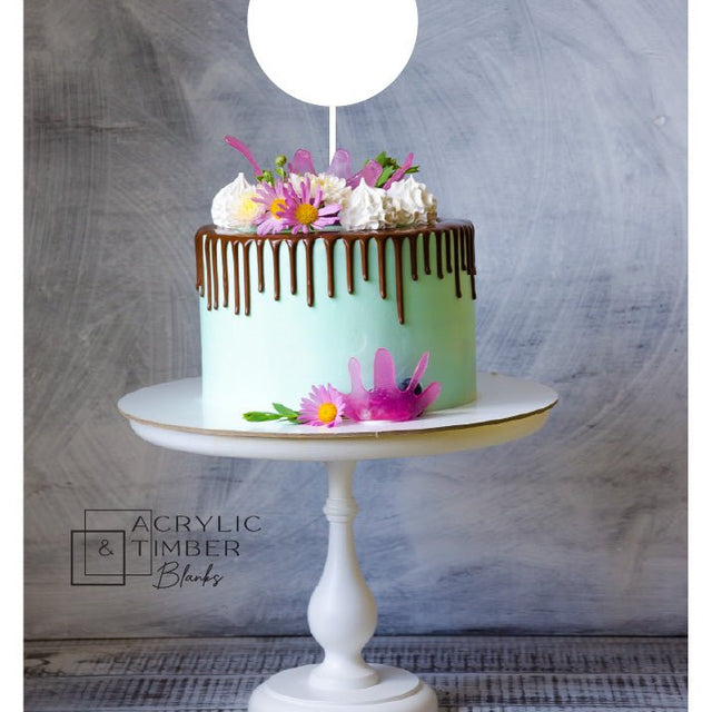 Acrylic Blank Shapes Cake Topper Hexagon AT Blanks Australia