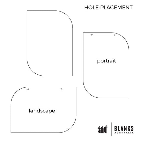 Adjacent Round Rectangle 1189 x 841 mm (A0) | Mirror Range - AT Blanks Australia#option1 - #product_vendor - #product_type