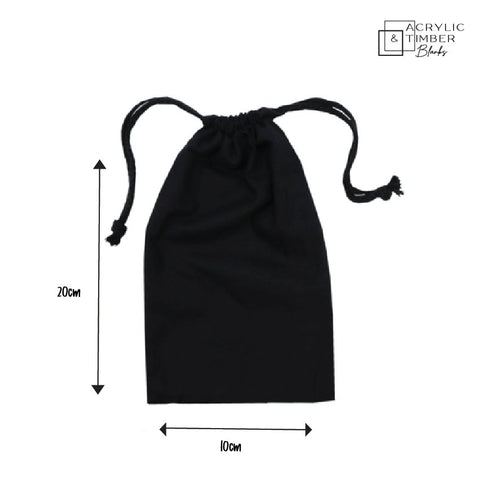 Black Calico - drawstring bag - AT Blanks Australia#option1 - #product_vendor - #product_type