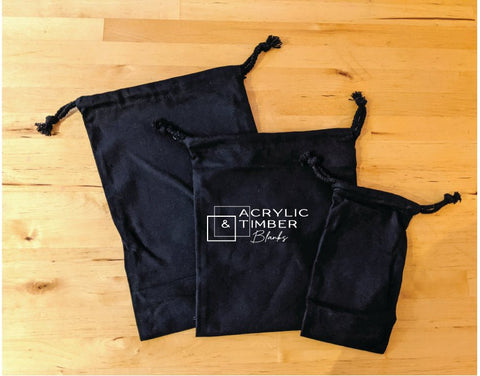 Black Calico - drawstring bag - AT Blanks Australia#option1 - #product_vendor - #product_type