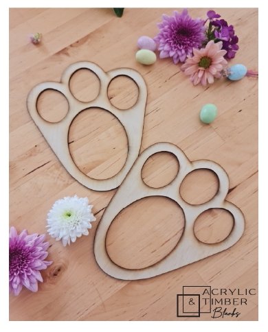 Bunny Feet Stencil - AT Blanks Australia#option1 - #product_vendor - #product_type