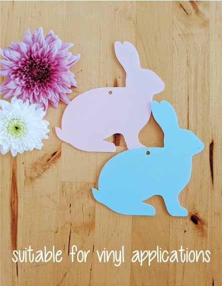 Bunny Tag | Acrylic Blank Shapes – AT Blanks Australia