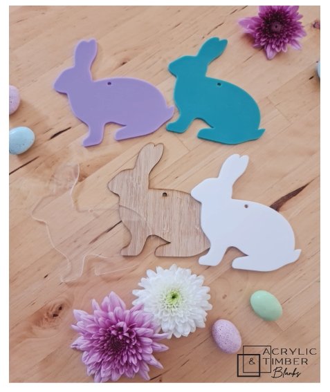 Bunny Tag | Acrylic Blank Shapes – AT Blanks Australia