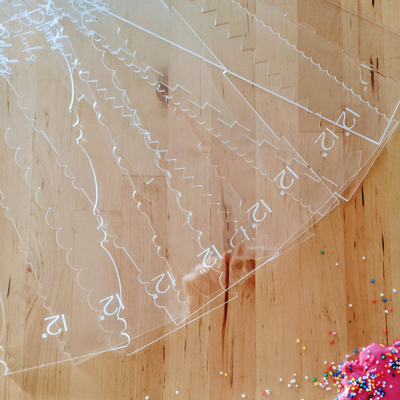 Buttercream Cake Comb - Full Set | Acrylic Blank Shapes – AT Blanks ...