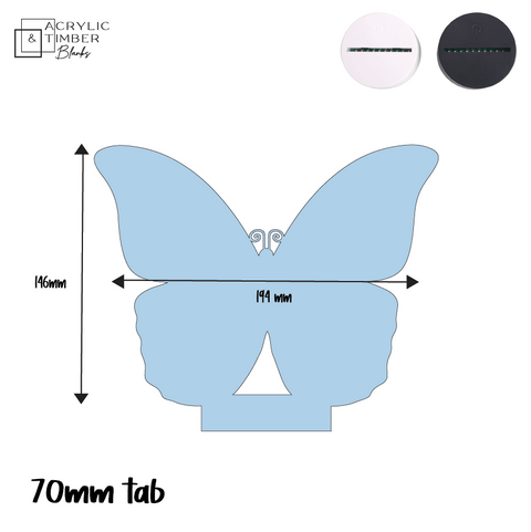 Butterfly Light Topper - (For Black Base) - AT Blanks Australia#option1 - #product_vendor - #product_type