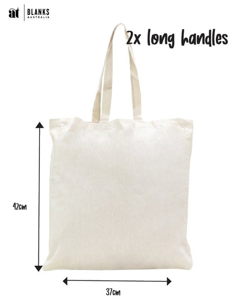 Calico Bag - Long handles & NO Gusset - AT Blanks Australia#option1 - #product_vendor - #product_type