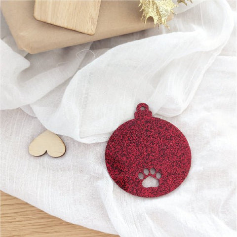 Christmas Bauble Paw- 80mm - AT Blanks Australia#option1 - #product_vendor - #product_type