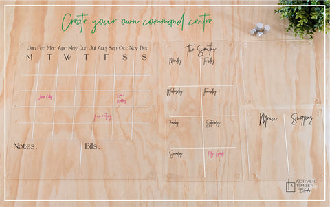 Acrylic Perpetual Calendar - Small - AT Blanks Australia#option1 - #product_vendor - #product_type - Acrylic Blanks AUSTRALIA