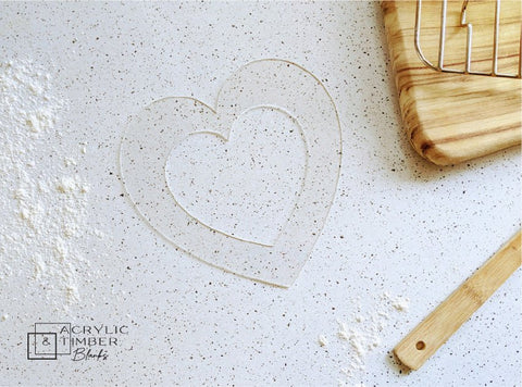 Cookie Cake Stencil - Heart - AT Blanks Australia#option1 - #product_vendor - #product_type