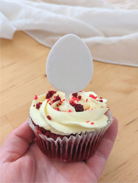 Cupcake Topper (6 pack) - Egg - AT Blanks Australia#option1 - #product_vendor - #product_type