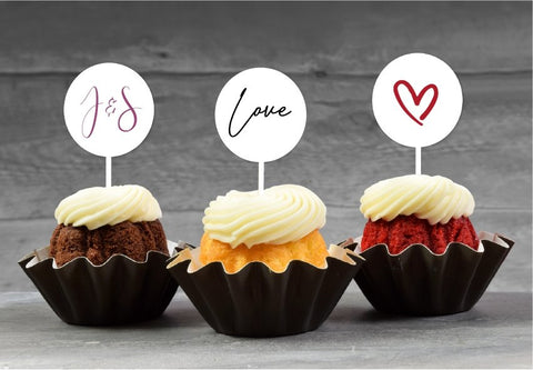 Cupcake Topper (6 pack) - Heart - AT Blanks Australia#option1 - #product_vendor - #product_type