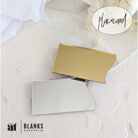 Curve Top Place card | Mirror Range - AT Blanks Australia#option1 - #product_vendor - #product_type