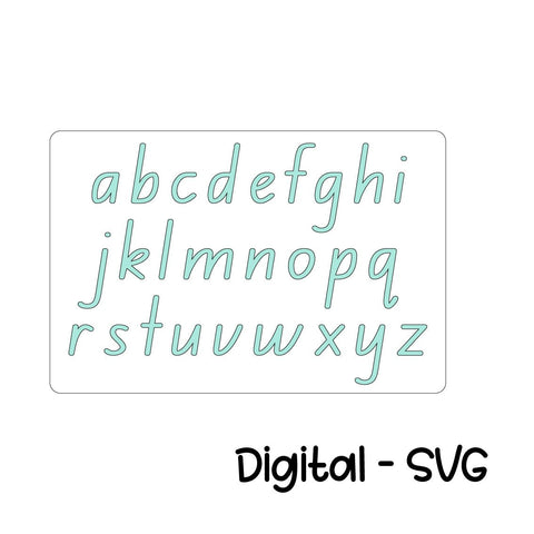 DIGITAL SVG FILE- A-Z trace board (Print font) - AT Blanks Australia#option1 - #product_vendor - #product_type