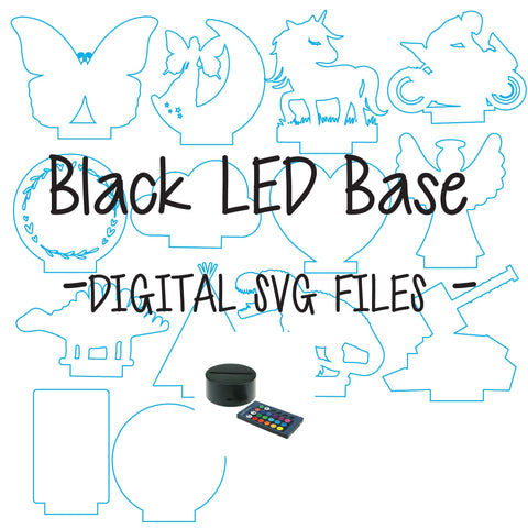 DIGITAL SVG FILE - All LED Black Base toppers - AT Blanks Australia#option1 - #product_vendor - #product_type