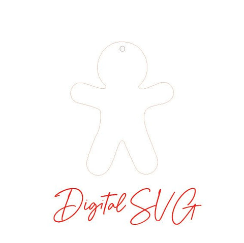 DIGITAL SVG FILE - Gingerbread Bauble - AT Blanks Australia#option1 - #product_vendor - #product_type