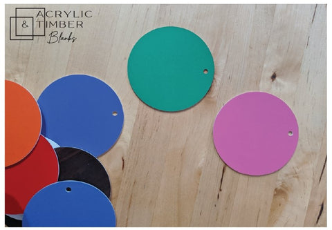 Dual Colour - 75mm Circle Tag Sample Pack - AT Blanks Australia#option1 - #product_vendor - #product_type