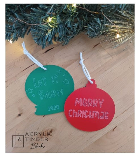 Dual Colour Christmas Bauble - AT Blanks Australia#option1 - #product_vendor - #product_type