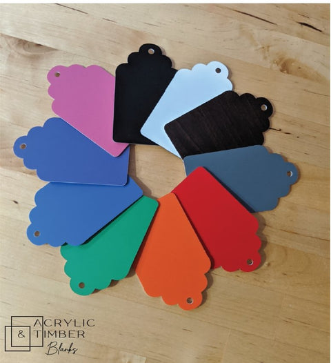 Dual Colour - Curved Tag (5 Pack) - AT Blanks Australia#option1 - #product_vendor - #product_type