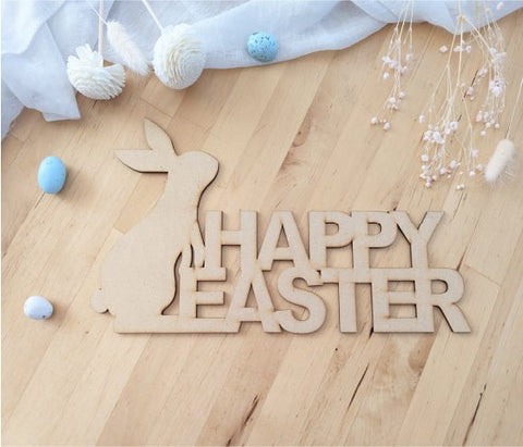 Happy Easter Sign - AT Blanks Australia#option1 - #product_vendor - #product_type
