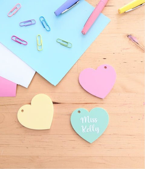 Heart Keyring | Acrylic Tag - AT Blanks Australia#option1 - #product_vendor - #product_type