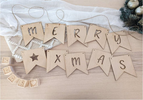 Merry Xmas Bunting - AT Blanks Australia#option1 - #product_vendor - #product_type