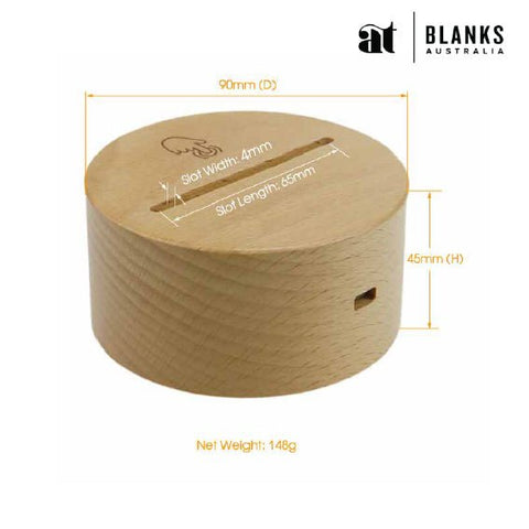 Multicolour- Round Timber Led/Remote - AT Blanks Australia#option1 - #product_vendor - #product_type