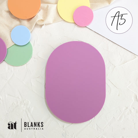 Oval 197 x 149mm (A5) | Pastel Range - AT Blanks Australia#option1 - #product_vendor - #product_type