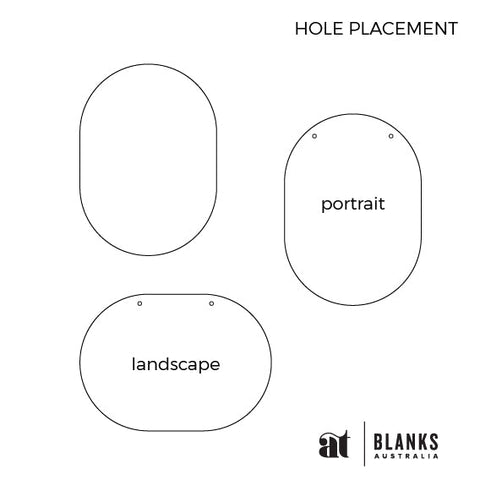 Oval 297 x 197mm (A4) | Standard Range - AT Blanks Australia#option1 - #product_vendor - #product_type