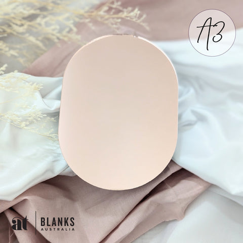 Oval 400 x 297mm (A3) | Mirror Range - AT Blanks Australia#option1 - #product_vendor - #product_type
