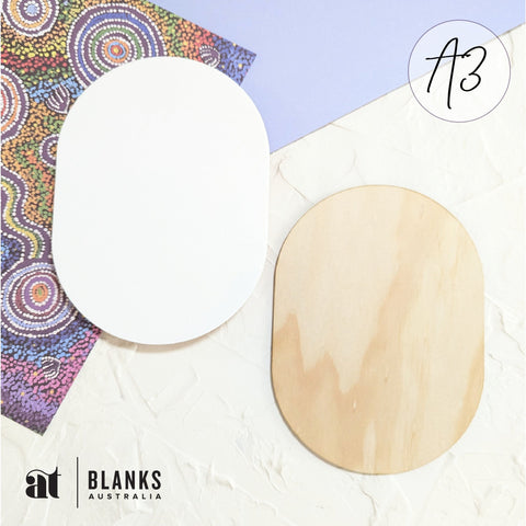 Oval 400 x 297mm (A3) | Standard Range - AT Blanks Australia#option1 - #product_vendor - #product_type