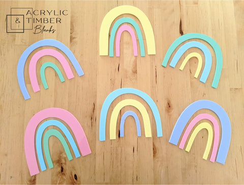 Pastel Acrylic - Rainbow - AT Blanks Australia#option1 - #product_vendor - #product_type