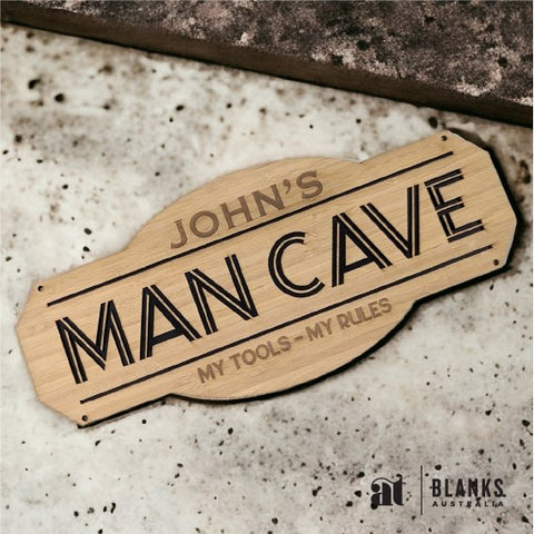 Personalised Man Cave Sign - AT Blanks Australia#option1 - #product_vendor - #product_type