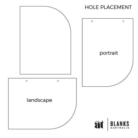 Round Corner 594 x 420mm (A2) | Mirror Range - AT Blanks Australia#option1 - #product_vendor - #product_type