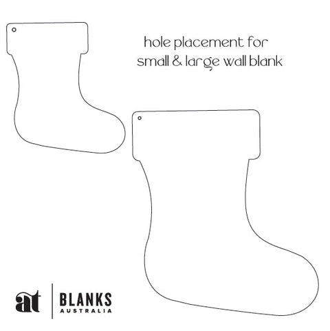 Stocking Wall Plaque - AT Blanks Australia#option1 - #product_vendor - #product_type