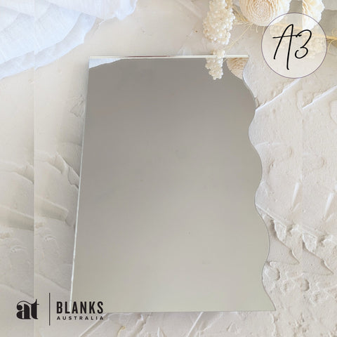 Wavy Side 400 x 297mm (A3) | Mirror Range - AT Blanks Australia#option1 - #product_vendor - #product_type