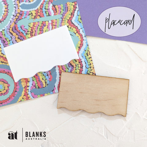 Wavy Side Place card | Standard Range - AT Blanks Australia#option1 - #product_vendor - #product_type